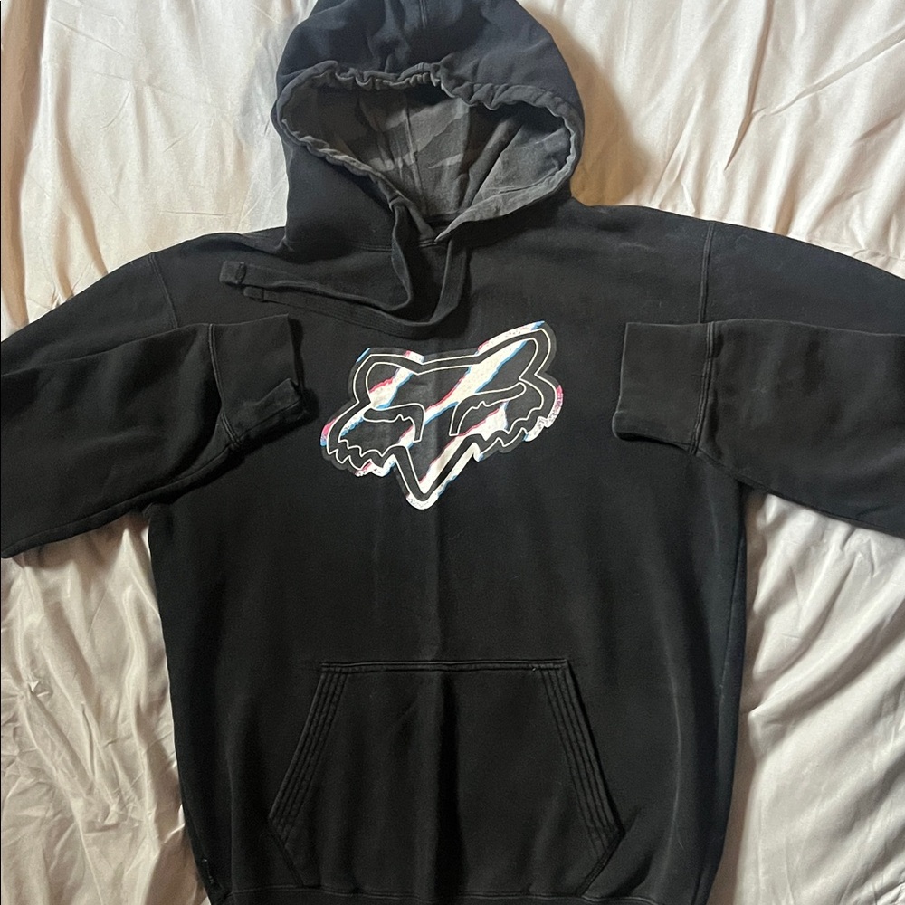 Fox Gray Hoodie with Logo